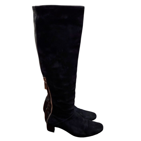 Stuart Weitzman Shrimpton - Black - Knee Boots Size 6.5 M - Picture 2 of 16